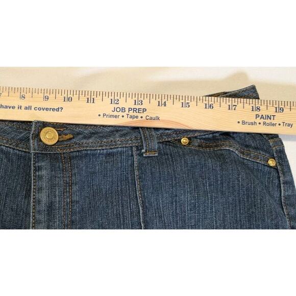 Venezia Bootcut Jeans Size 20 Plus Y2K Vintage Medium Wash Denim Front Seam - Picture 9 of 10